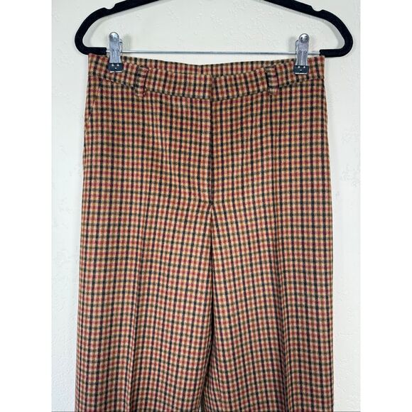 MaxMara Wool Angora Plaid Trousers - Picture 3 of 8